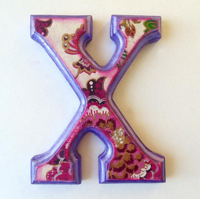 Vibrant Purple Decorative Letter X . Charming Wall Decor - image 1
