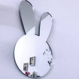 Bunny Mirror Shatterproof Acrylic Rabbit Wall Decor - thumbnail 2