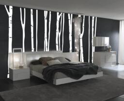 Large Wall Birch Tree Decal Forest Kids Vinyl Sticker Removable - 9 Trees 7 Foot Tall 1109