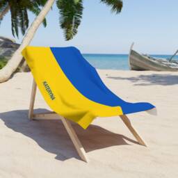 Ukraine Beach Towel, Ukraine Flag Tovel, Of Ukraine, Beach Country Gift, Tovel - thumbnail 2