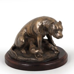Staffordshire Bull Terrier - Mama, Dog Wooden Base Statue, Limited Edition, Artdog - thumbnail 1