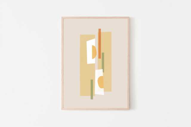 Banh Mi Fried Egg, Vietnamese Sandwich Art, Asian Modern Food Fine Art Paper Print, Home & Kitchen Decor For The Lover - image 1