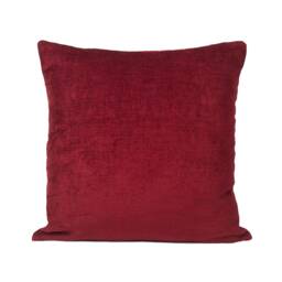 Bright Burgundy Throw Pillow Cover, Decorative Cushion Covers, Velour Blend With Soft Sparkles Pillowcase, Farmhouse Boho Rustic Pillows - thumbnail 1