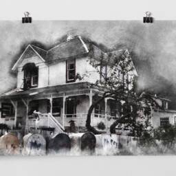 The Goonies House Pencil Sketch Art Poster Print - Wall - thumbnail 2