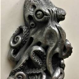 Kraken Octopus Wall Mounted Bottle Opener, Nautical Bar Decor, Sea Monster Barware - thumbnail 3