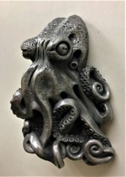 Kraken Octopus Wall Mounted Bottle Opener, Nautical Bar Decor, Sea Monster Barware - thumbnail 1