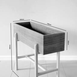 Pippa Planter Oak & Maple/House Plant Book Storage - thumbnail 4