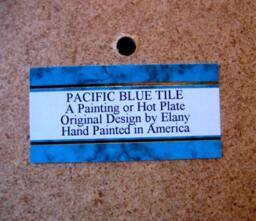 steller's Jay Ceramic Tile Hot Plate Wall Decor Install Hand Paintedstellar Hot Plate Wall Decor Install, Hand Painted - thumbnail 3