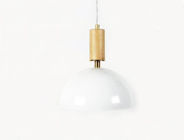 Wood & White Modern Pendant Light Ceiling Lamp Kitchen Island Lighting Dining Room - image 1