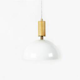 Wood & White Modern Pendant Light Ceiling Lamp Kitchen Island Lighting Dining Room - thumbnail 4