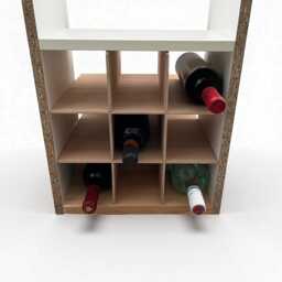Wooden Grid Wine Rack Insert For Ikea Kallax - Handmade - thumbnail 4