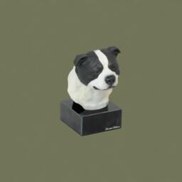 Staffordshire Bullterrier, Dog Marble Statue, Painted, Limited Edition, Make Your Own Artdog - thumbnail 3