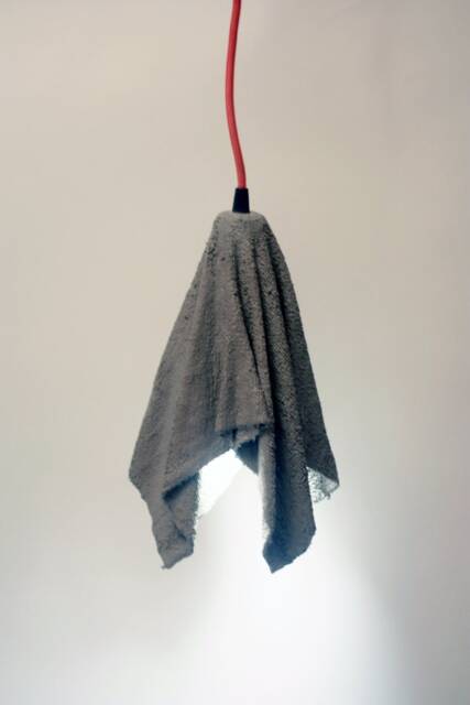 Concrete Fabric Lamp - image 1