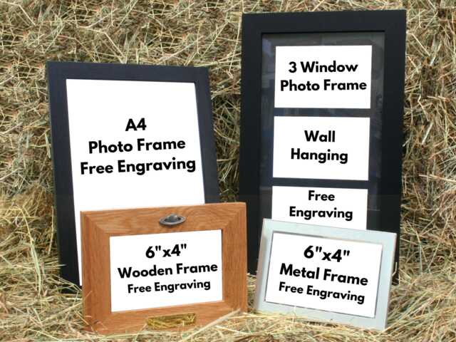 "Space & Rockets Personalised Wood Or Metal Picture Frame - 4""x6" - image 1