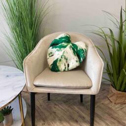Variegated Monstera Leaf Pillow, Unique Plant Lover Gift - thumbnail 2