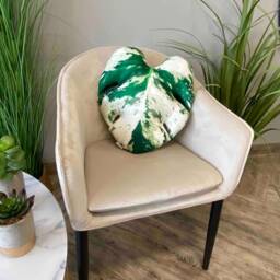 Variegated Monstera Leaf Pillow, Unique Plant Lover Gift - thumbnail 3