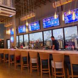 4Ft Beam Wrapped Rustic Chandelier - Industrial Lighting Commercial Bar Restaurant Faux Reclaimed Wood - thumbnail 3