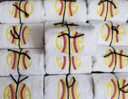 Monogram Baseball/Softball Sweat Towel Personalized Gym Gift
