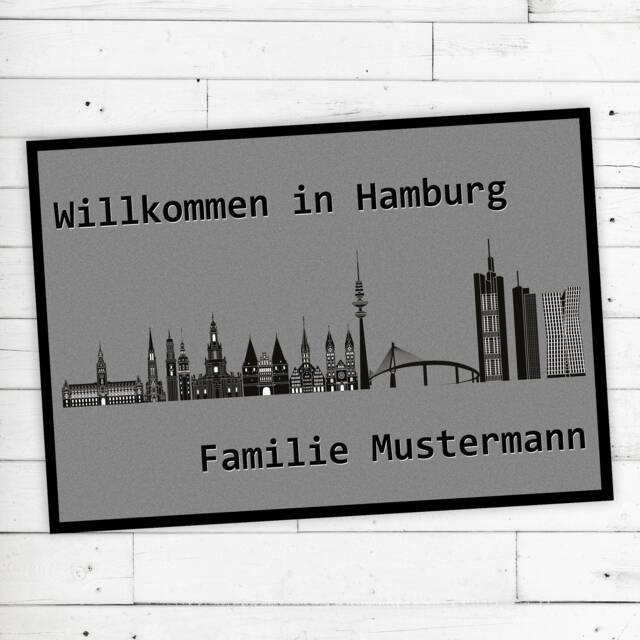 "Doormat ""Hamburg"
