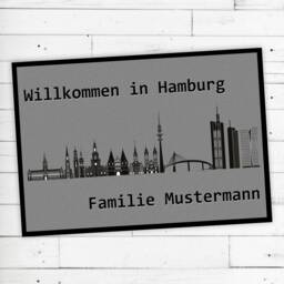 "Doormat ""Hamburg"