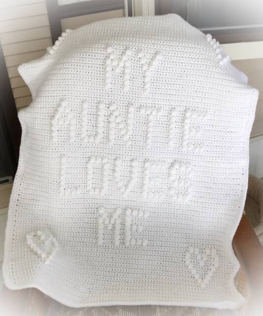 My Auntie Loves Me Crochet Baby Blanket Pattern - image 1