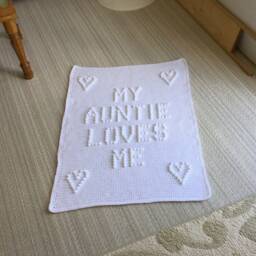 My Auntie Loves Me Crochet Baby Blanket Pattern - thumbnail 4