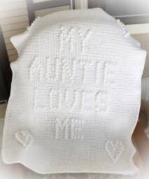 My Auntie Loves Me Crochet Baby Blanket Pattern - thumbnail 1