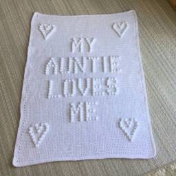 My Auntie Loves Me Crochet Baby Blanket Pattern - thumbnail 2