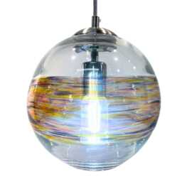 Sunset Aurora Pendant Light Handmade Glass Kitchen Luminaire Ready-Made - thumbnail 2