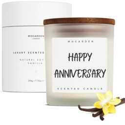 Anniversary Gifts Candle For Her Him, Luxury Vanilla Pure Soy 220G - thumbnail 1