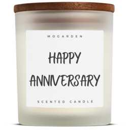 Anniversary Gifts Candle For Her Him, Luxury Vanilla Pure Soy 220G - thumbnail 2