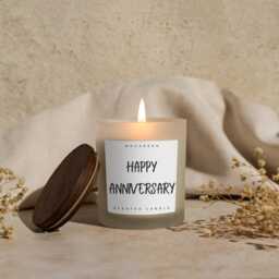 Anniversary Gifts Candle For Her Him, Luxury Vanilla Pure Soy 220G - thumbnail 4