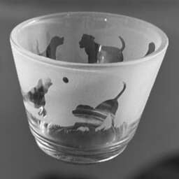 Labrador Tealight Holder - Rustic Glass Tea Light Holder With Labrador Retriever Frieze Design - thumbnail 4