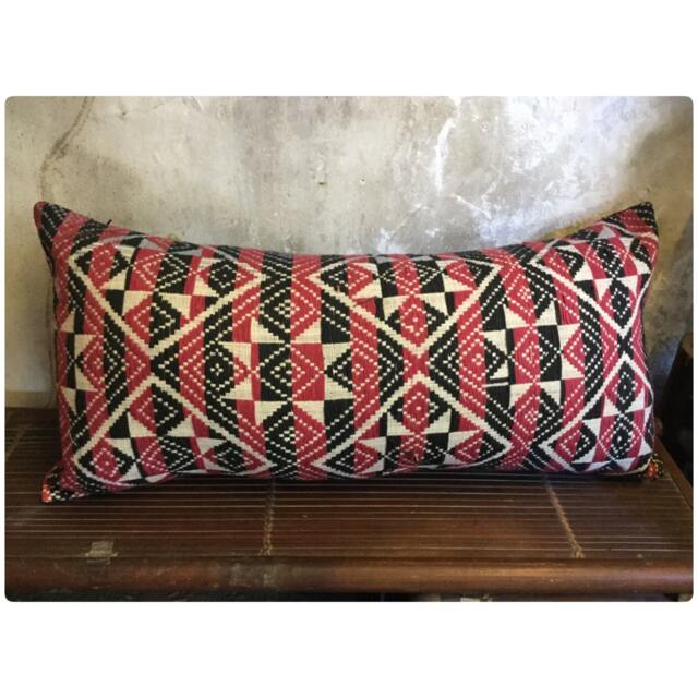 Vintage Handmade Thai Textile Cotton Hemp Pillow Cover in The North Of Vietnam - image 1