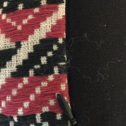 Vintage Handmade Thai Textile Cotton Hemp Pillow Cover in The North Of Vietnam - thumbnail 3