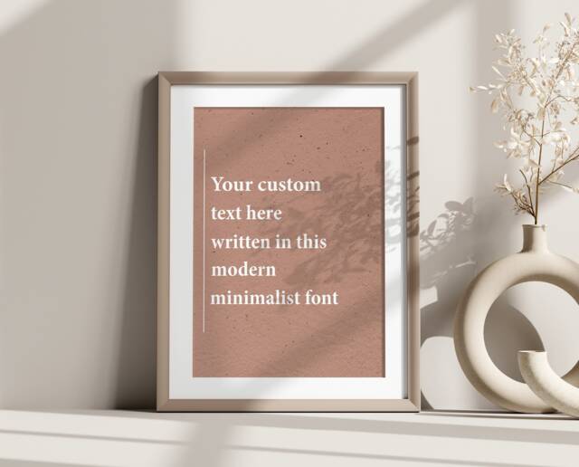 Custom Quote Print, Wall Art, Personalised Text Song Lyrics Or Poem Housewarming Gift, Gift For Her Or Him - image 1