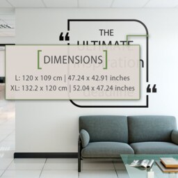 Inspirational Office Wall Decal, Typography Quote Decor - thumbnail 2
