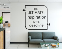 Inspirational Office Wall Decal, Typography Quote Decor - thumbnail 1