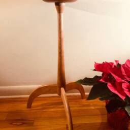 Shaker Candle Table Cherry Wood Stand With Hand-Rubbed Finish - thumbnail 4