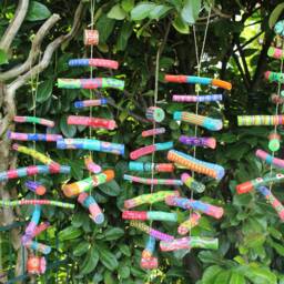 Mobile, Garden Decoration, Wooden Wind Chime - thumbnail 4