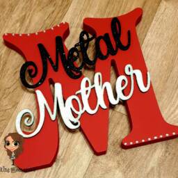 Freestanding Wooden Script Name Letter Personalised Decor Bedroom Nursery Gift New Baby Plaque Keepsake - thumbnail 2
