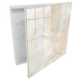 Creamy Calm Key Cabinet For Home, Box Minimalist Backgrounds & Patterns, Lovers Of Subtle Aesthetics - thumbnail 2