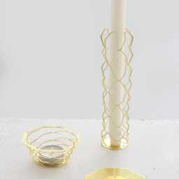 Cell Octo - Pop Up Brass Candle Holder - thumbnail 2