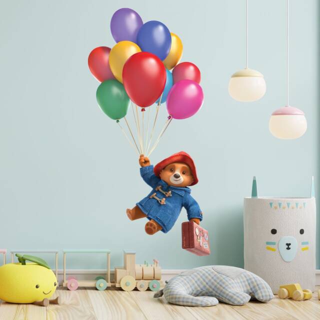 Paddington Tv Wall Sticker - Bunch Of Balloons Decal Kids Art - image 1