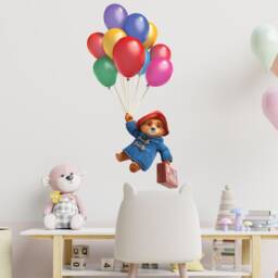 Paddington Tv Wall Sticker - Bunch Of Balloons Decal Kids Art - thumbnail 2