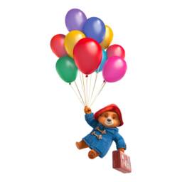 Paddington Tv Wall Sticker - Bunch Of Balloons Decal Kids Art - thumbnail 3