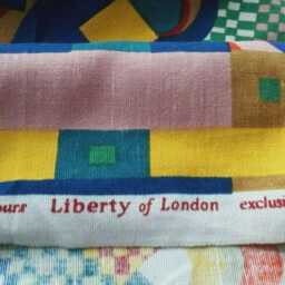 Draught Excluder, Liberty Bauhaus Door Stopper, Collier Campbell 80S Vintage Cotton Draft Stopper - thumbnail 4