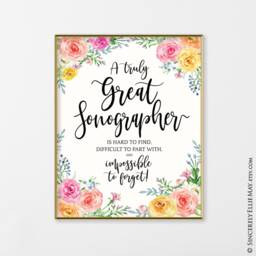 Gifts For Sonographer - Ultrasound Technician Wall Art Printable, Great As Medical Sonography Thank You You Print 40429 - thumbnail 2