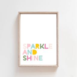 Girls Bedroom Prints, Decor, Wall Art, Inspirational Quotes, Motivational Art Nursery Rainbow - thumbnail 1