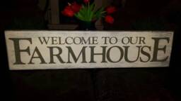 Welcome To Our Farmhouse Wood Sign Distressed Extra Large Rustic Wall Hanging Primitive Decoration Housewarming Gift Fixer Upper Decor